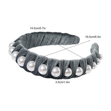 将图片加载到图库查看器，Ivyu Headbands for Women Head Bands - Diademas Para Mujer De Moda Velvet Pearl Headband Hair Accessories Hairbands for Girls No Slip Fashion Cute Headband Gifts for Women Black Gray - Ivyu Beauty
