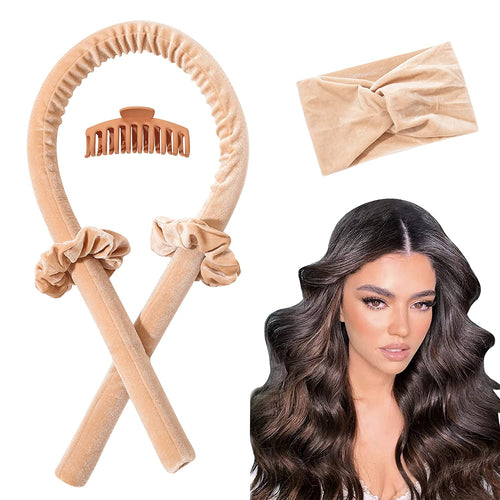 IVYU Tiktok Hair Curlers Rollers For Long Heatless Curling Rod Headband Ribbon No Heat Hair Roller Kit Tool You Can Sleep In Soft Foam Curling Rods Hair Rollers Overnight for Women - Ivyu Beauty