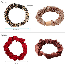 将图片加载到图库查看器，Silk Scrunchies Satin Hair Ties for Women - Small Hair Ties Scrunchy for Women Thick Hair Cute Soft Slip Mini Hair Elastics Ponytail Holder for Curly Hair No Damage Jumbo Hairties Gift for Girls - Ivyu Beauty
