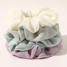 Load image into Gallery viewer, Scrunchies Hair Ties Scrunchy for Girls Women Thick Hair Cute Hairties Chiffon Scrunchy For Thick Curl Hair No Crease Hair Accessories Soft Ropes Ponytail Holder No Hurt Your Hair Gifts for Women - Ivyu Beauty
