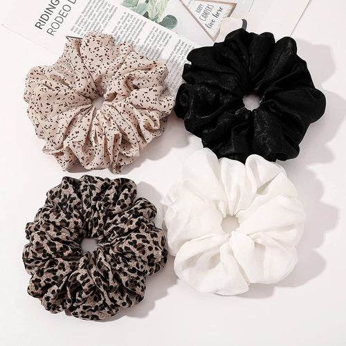 Scrunchies Hair Ties for Women Big Silk Satin Scrunchie Large Oversized Ligas Para el Cabello De Mujer Decorations Cute Jumbo Coth Ponytail Hair Scrunchy Giant Purple Hair Accessories Gift for Girls - Ivyu Beauty