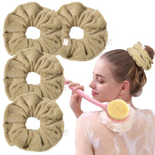 Load image into Gallery viewer, Ivyu Microfiber Hair Drying Scrunchies Towels Fiber - Buns Large Scrunchie for Curl Hair for Bed Pool Shower Warp Wet Anti Frizz Hair Products Absorbent Fast Terry Cloth Scrunchy Gifts For Women Girls - Ivyu Beauty
