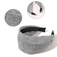 Load image into Gallery viewer, Headbands for Women Head Bands - Diademas Para Mujer De Moda Cute Black Wide Headband Hair Accessories for Girls Oversize Large Lace Designer Fashion Head band No Slip for Womens Hair Band - Ivyu Beauty
