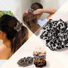 将图片加载到图库查看器，Scrunchies Hair Ties Silk Satin Scrunchy - Hair Elastics Bands Ponytail Holder Pack of Neutral Scrubchy Hair Accessories Women Girls - Ivyu Beauty
