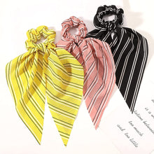 将图片加载到图库查看器，Hair Scarf Scrunchies Ties - 12 Pcs Scrunchy for Women Girls Chiffon Floral Bow Ribbon Scrunchy with Tails or Thick Curl Hair No Crease Hair Bands Ponytail Holder Scrunchie 2 in 1 Vintage Accessories
